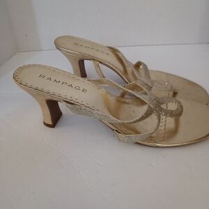 Rampage Gold and Silver Women's Heels